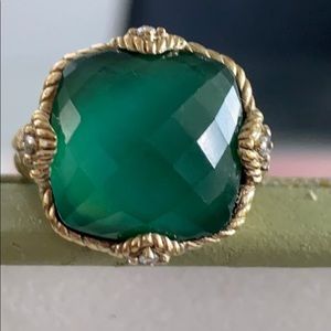 Judith Ripka doublet gold clad sterling ring